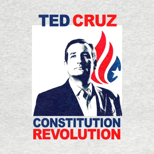 TED CRUZ CONSTITUTION REVOLUTION T-SHIRT by UnitedforCruz